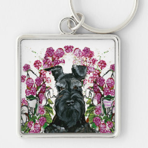 Porte-clés Bouquet noir de Schnauzer