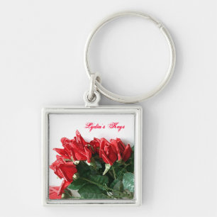 Porte-clés Bouquet Red Roses Porte - clés personnalisables