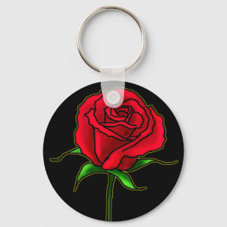 Porte-clés bourgeon rose