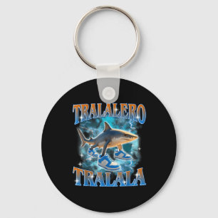 Porte-clés Bouteille de mème de requin Tralalero Tralala
