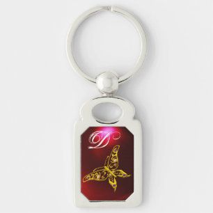 Porte-clés BOUTEILLE D'OR HYPER, GEMSTONES MONOGRAMME Rouge