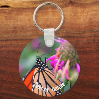 Porte-clés Bouteille Monarque Spots de Papillon Nature Person
