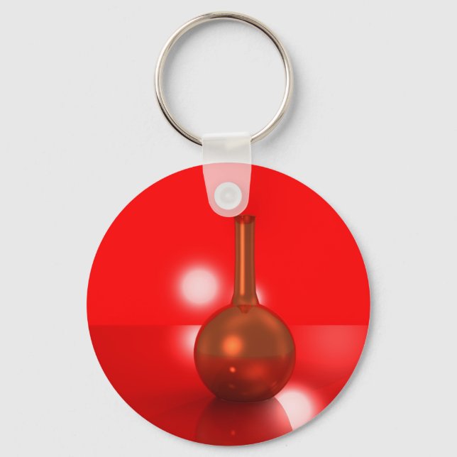 Porte-clés bouteille rouge (Recto)