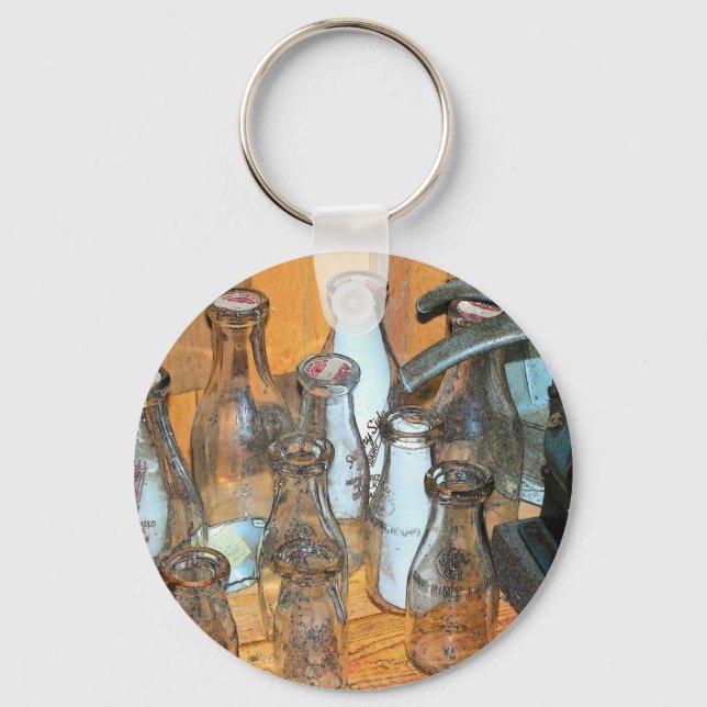 Porte-clés Bouteilles de lait (Recto)