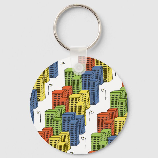 Porte-clés Bouteilles en verre, design Motif Abstrait. (Recto)