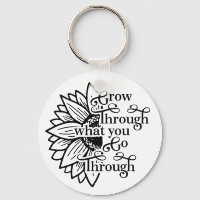 Porte-clés bouton aller (Recto)