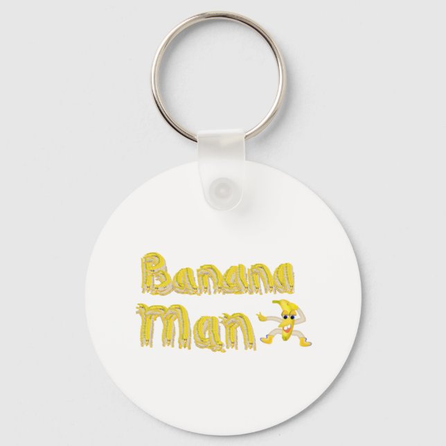 Porte-clés Bouton Banana Man (Recto)