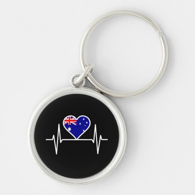 Porte-clés Bouton du drapeau australien (Devant)