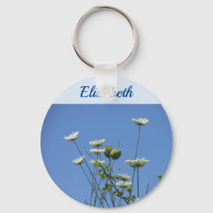 Porte-clés Bouton Fleur sauvage de crème de corfou