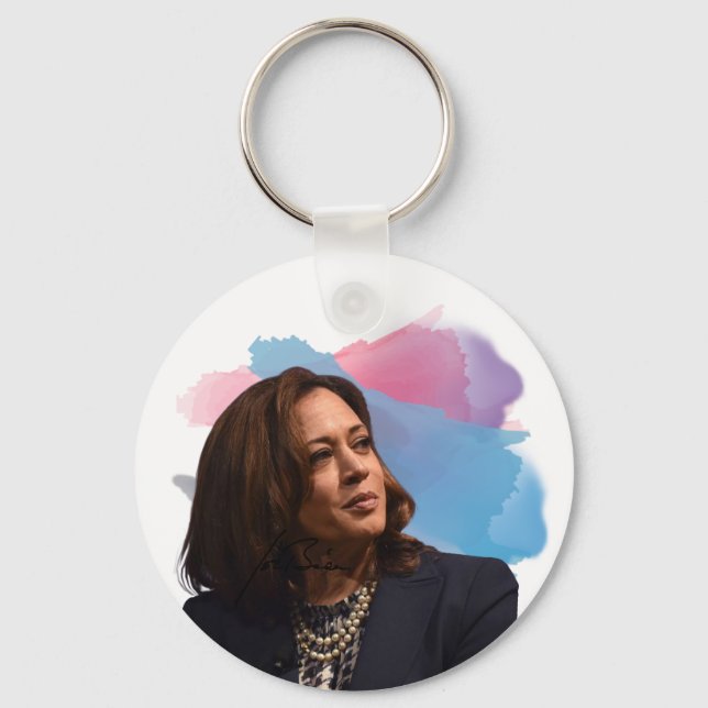 Porte-clés Bouton Kamala Harris (Recto)