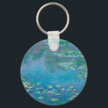 PORTE-CLÉS BOUTON KEYRING : "NÉNUPHARS" PAR MONET<br><div class="desc">"NÉNUPHARS" PAR CLAUDE MONET</div>