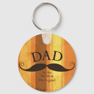 Porte-clés Bouton Papa Mustache