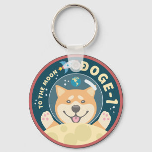 Porte-clés Bouton Patch Mission Doge 1 Moon
