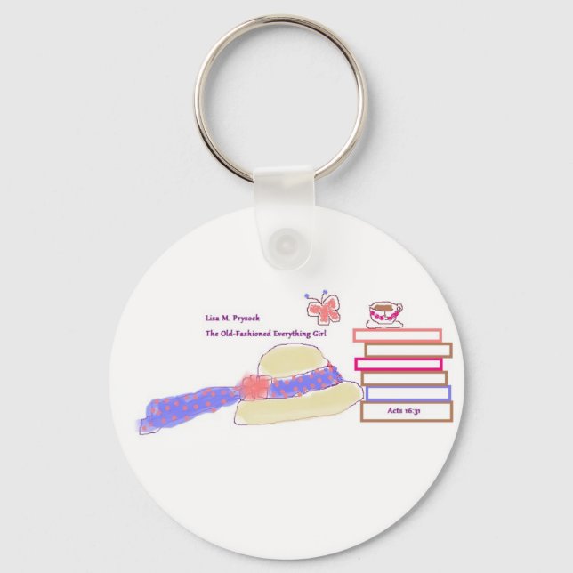 Porte-clés Bouton Porte - clé pour les amateurs de livres ! (Recto)