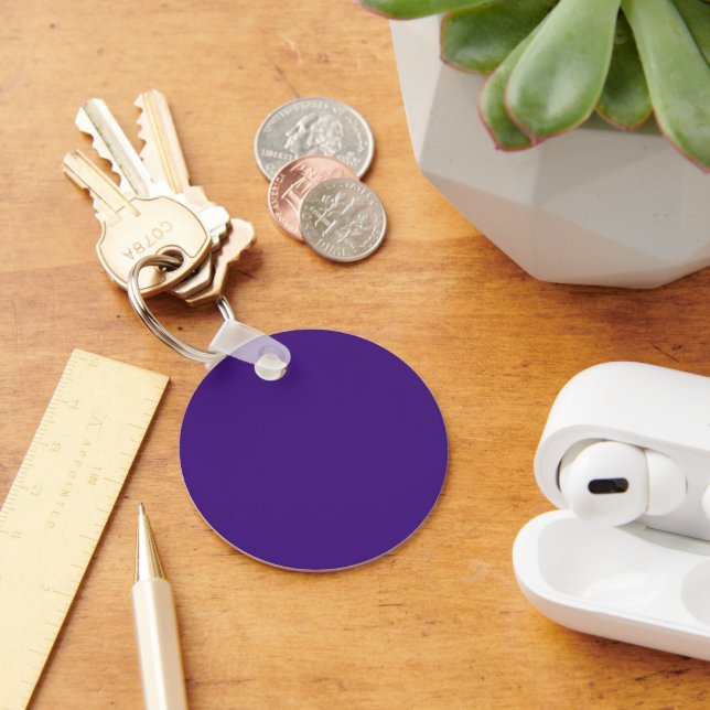Porte-clés bouton Violet Monstre (Bureau)