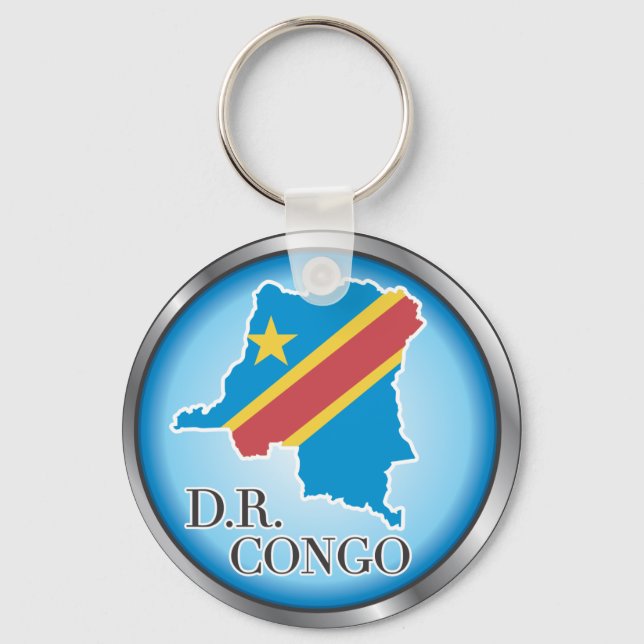 Porte-clés Boutons de pays africains (Recto)