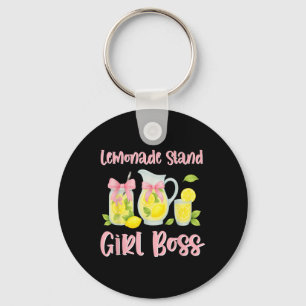Porte-clés Bow Coquette Lemonade Stand Girl Boss Ceo Lemon Ju