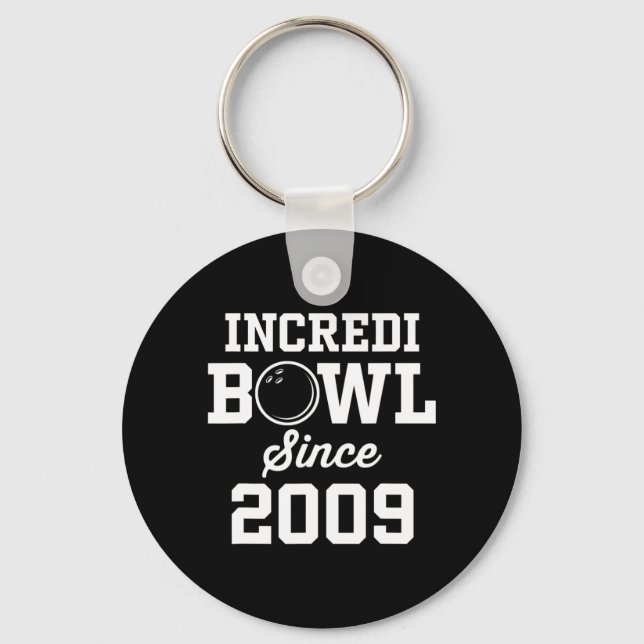 Porte-clés Bowling cadeau pour 13 ans Old Bowler 2009 13e Bir (Recto)