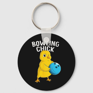 Porte-clés Bowling Chick Drôle Femmes Filles Bowling Mignonne