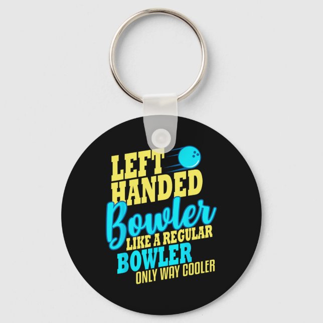Porte-clés Bowling Gauche Handler Funny Team Bowler (Recto)