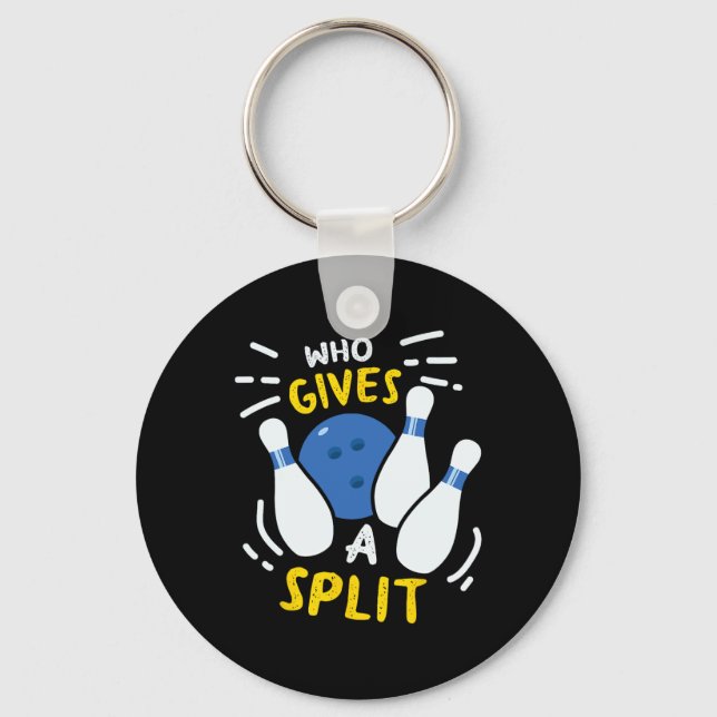 Porte-clés Bowling Gift Drôle Qui Donne Un Fractionnement (Recto)