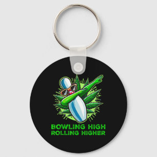 Porte-clés Bowling High Rolling High Funny Weed Bowling Dab