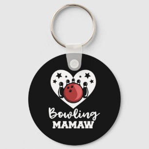 Porte-clés Bowling Mamaw Heart Funny Bowler Mamaw