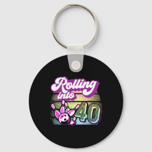 Porte-clés Bowling Party Rolling En 40 Bowling Anniversaire