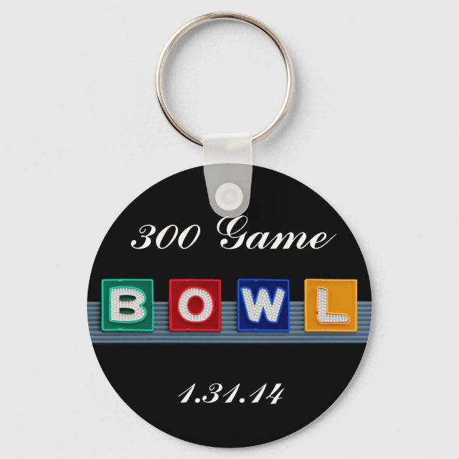 Porte-clés Bowling Rétro (Recto)