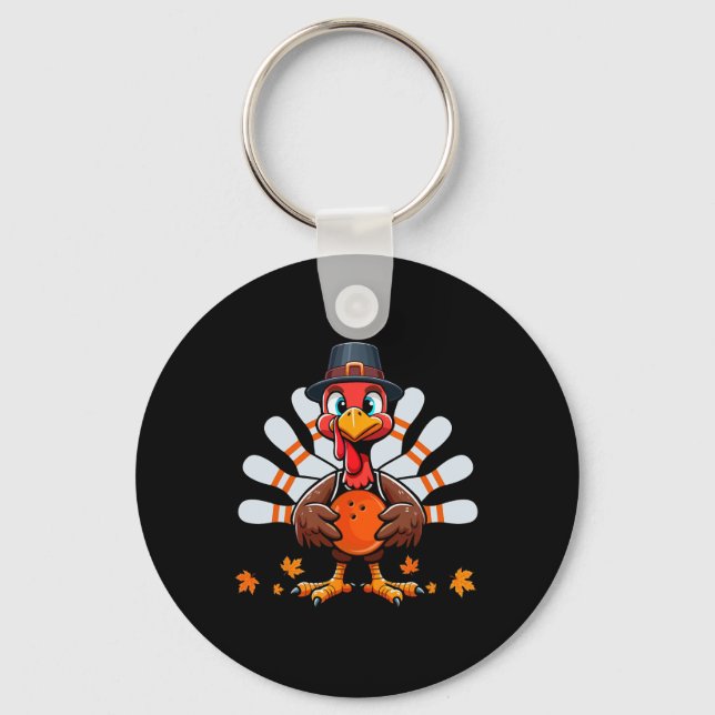 Porte-clés Bowling Thanksgiving Costume Turquie Matching Play (Recto)