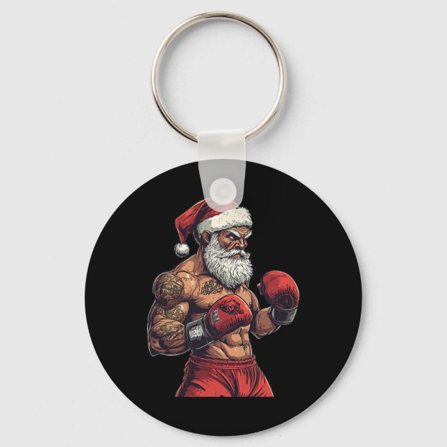 Porte-clés Boxe Et Mixed martial art Du Père Noël - Boxe De N (Recto)