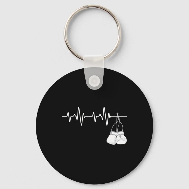 Porte-clés Boxe Heartbeat - Boxer Lover Boxer Boxer F (Recto)