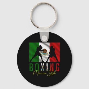 Porte-clés Boxe humoristique mexicaine sparring kickboxing ki