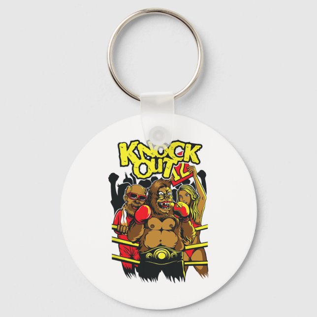 Porte-clés Boxe Knock Out Dit : (Recto)