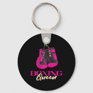 Porte-clés Boxe Queen Kickboxer Kickboxer Gants de boxe Bo