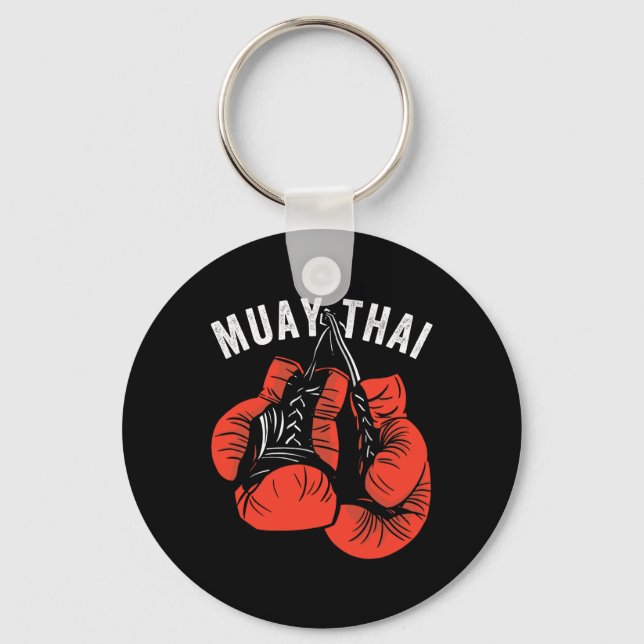 Porte-clés Boxe thaïlandaise, Gants de boxe thaïlandaise, Box (Recto)