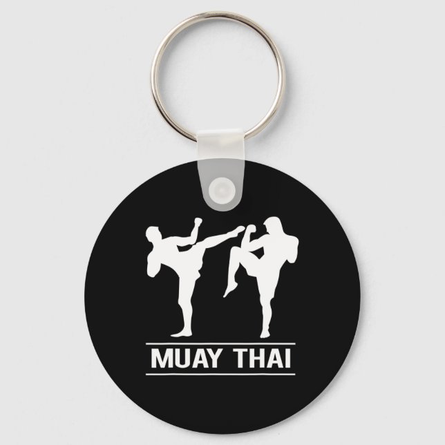 Porte-clés Boxe Thaïlandaise Kickboxing Mma Combattants Muay  (Recto)