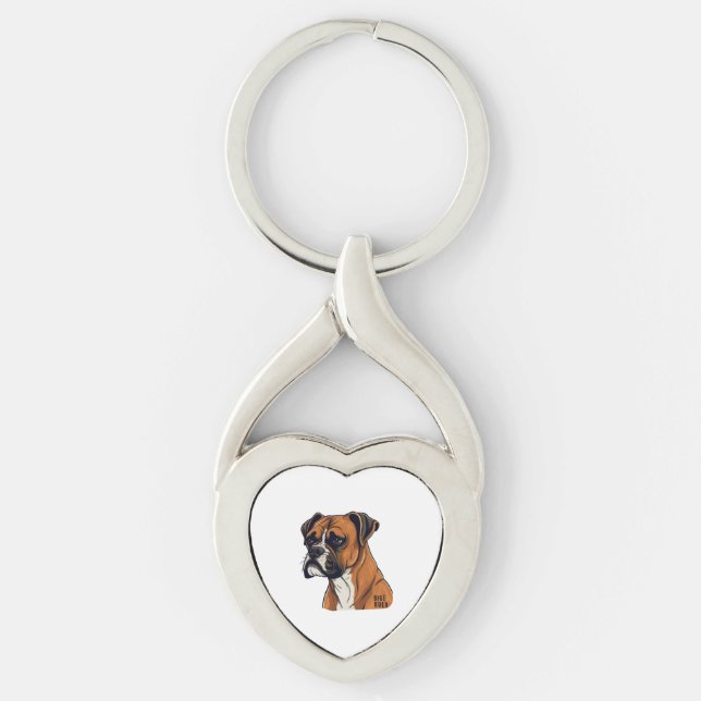 Porte-clés Boxer Bark Designs Punchy Graphic designs (Devant)