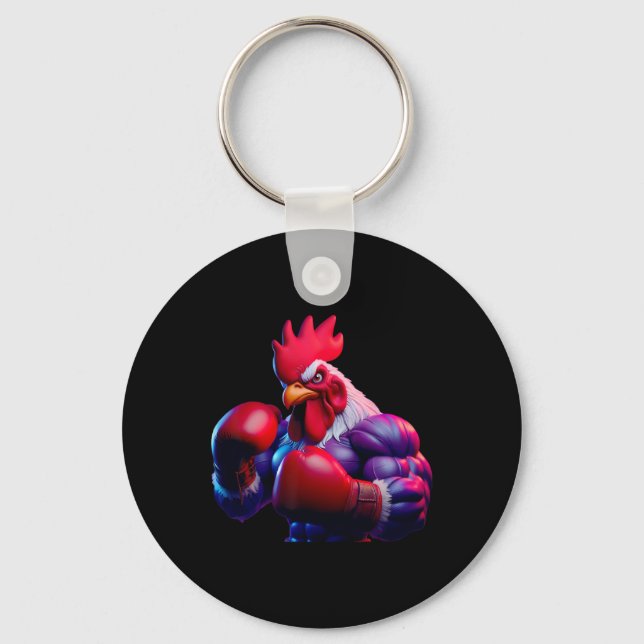 Porte-clés Boxer Boxer Kickboxer Mixed martial art Combat (Recto)