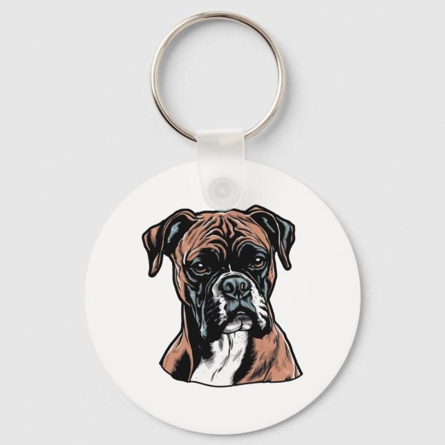Porte-clés Boxer Buddy Humoristique Protective (Recto)