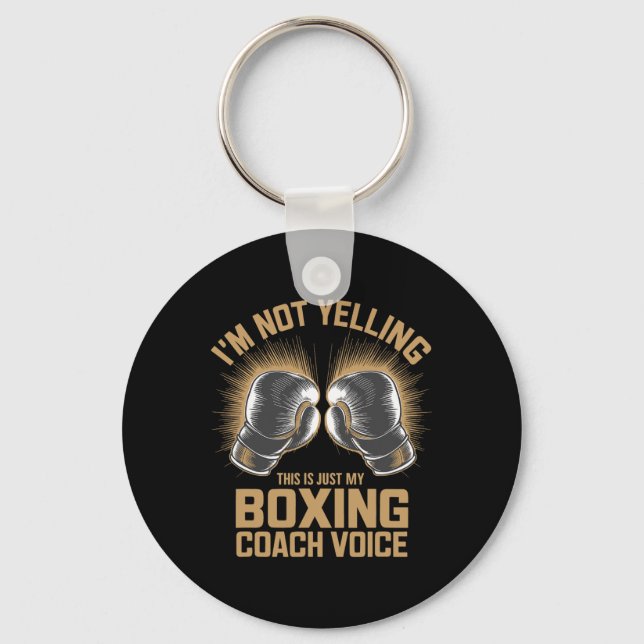 Porte-clés Boxer Coach Boxer Fighter Boxers Coaching (Recto)