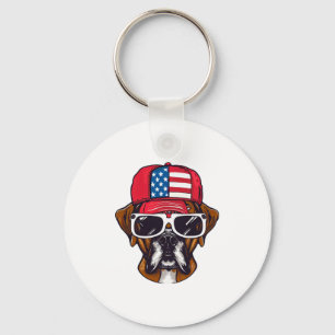Porte-clés Boxer Dog USA