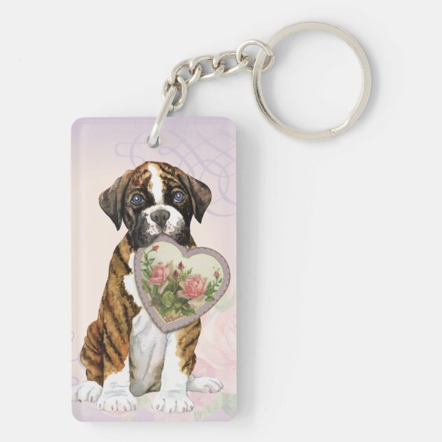 Porte-clés Boxer Heart Maman (Dos)