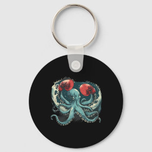 Porte-clés Boxer Octopus Lover Ocean Sea Creator Funny Boxin