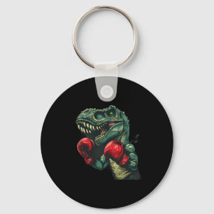Porte-clés Boxeur Dinosaure Boxeur Dino Kickboxing T-rex Boxe