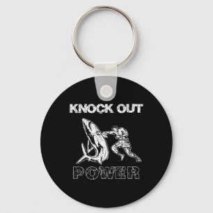 Porte-clés Boxeur vintage homme puissance de knock out, meill