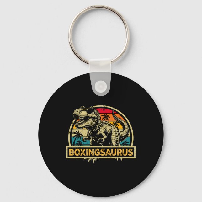 Porte-clés Boxingsaurus T Rex Dinosaur Boxing Saurus Family M (Recto)