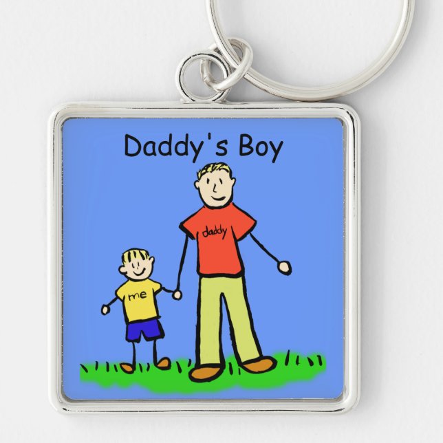 Porte-clés Boy Blond Porte - clé de papa (Personnaliser) (Devant)