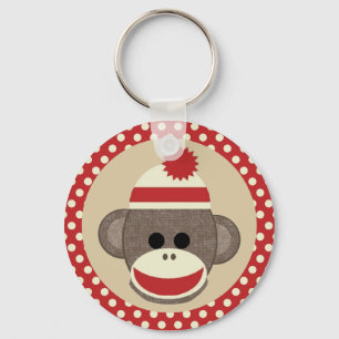 Porte-clés Boy Sock monkey keychain