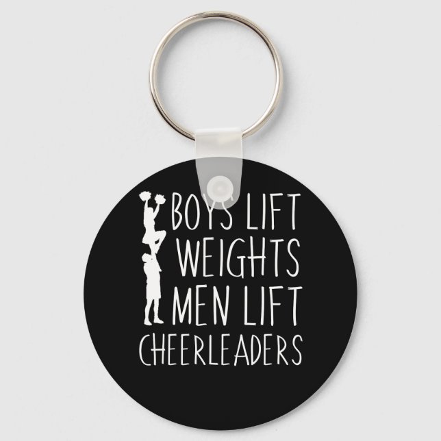 Porte-clés Boys Lift Weights Hommes Lift Cheerleaders (Recto)